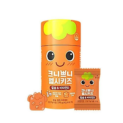 셀러허브 1 (NEW) 크니쁘니 헬시키즈 칼슘비타민D 4g 60개 x3BOX